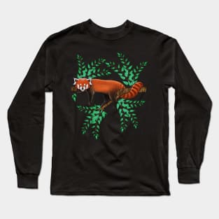 Red panda red panda lover cute red panda Long Sleeve T-Shirt